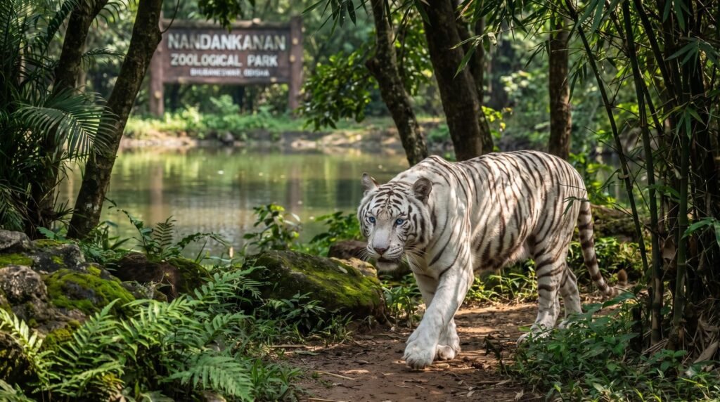 White tiger at Nandankanan Zoological Park