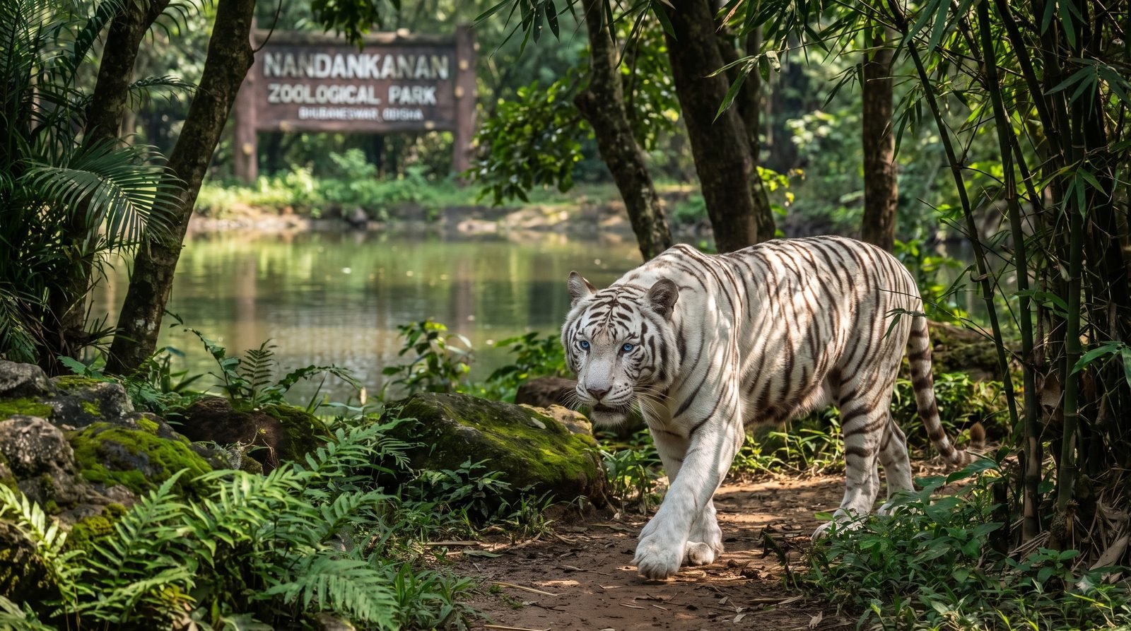 White tiger at Nandankanan Zoological Park