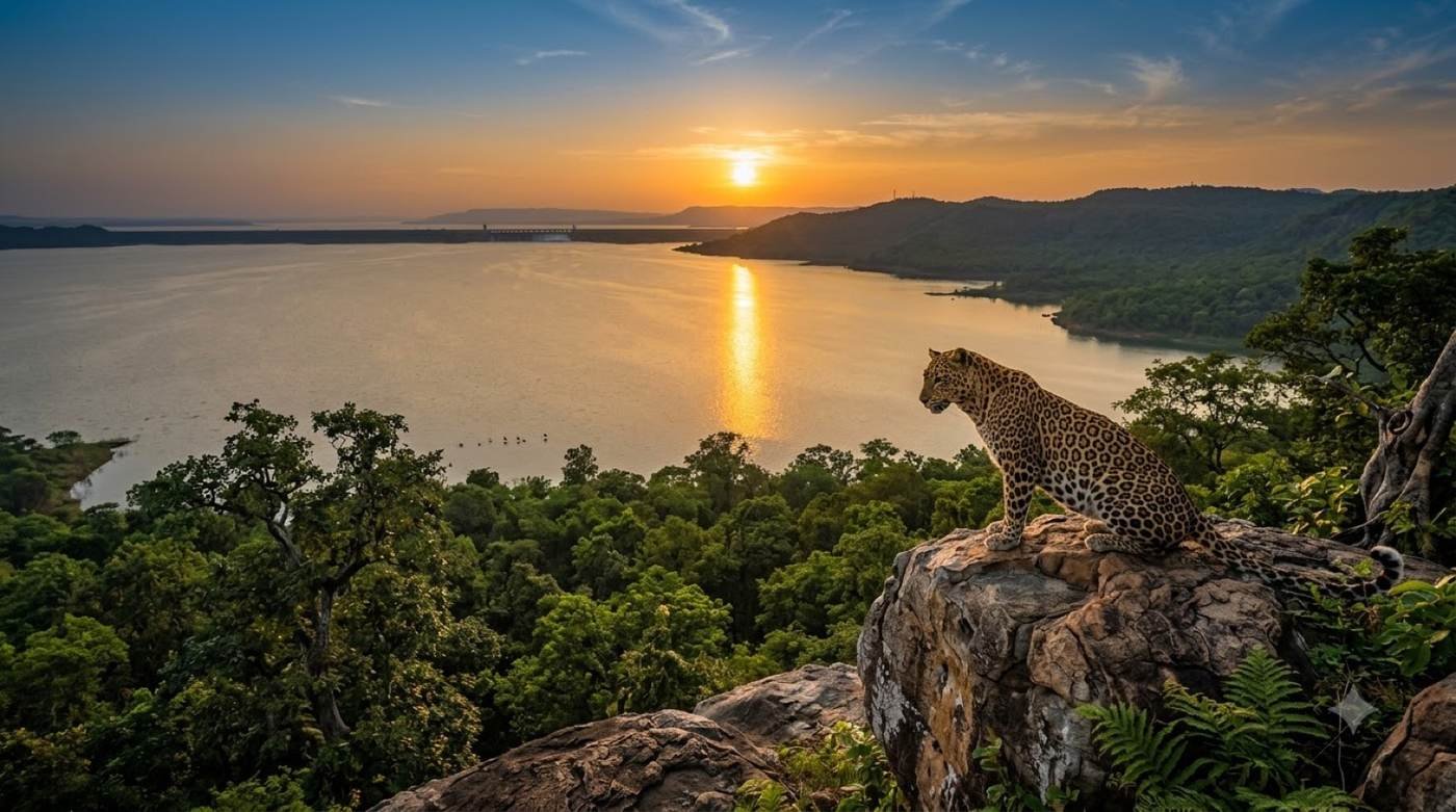 Leopard in Odisha wilderness